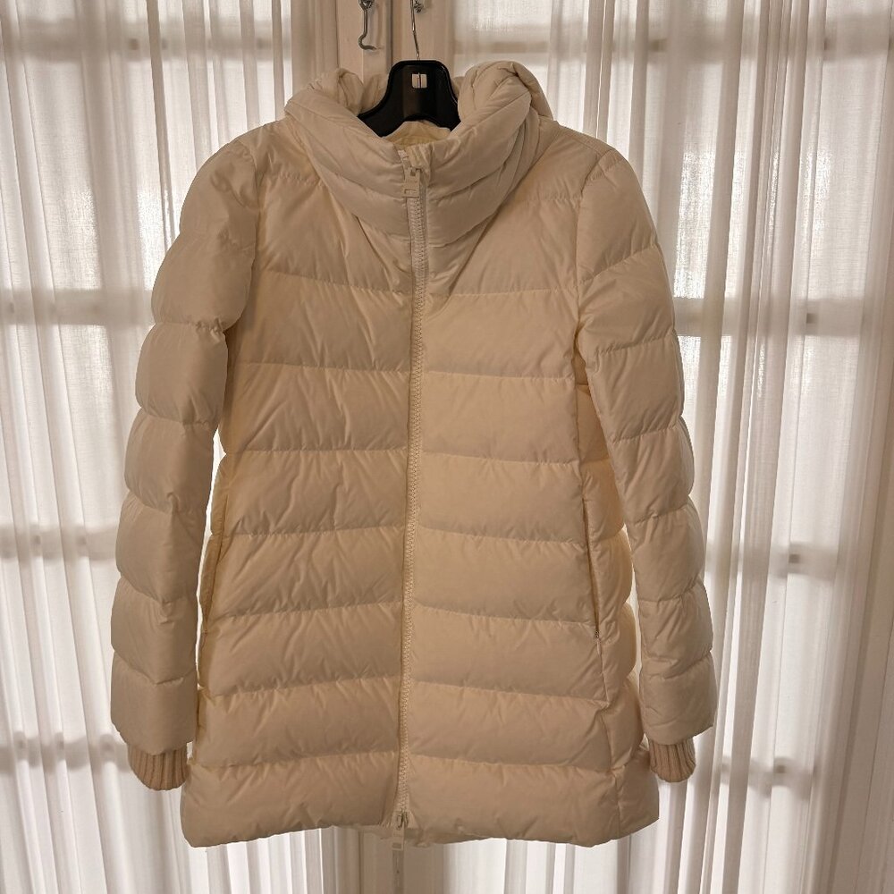 Herno White Puffer Coat, Size 42